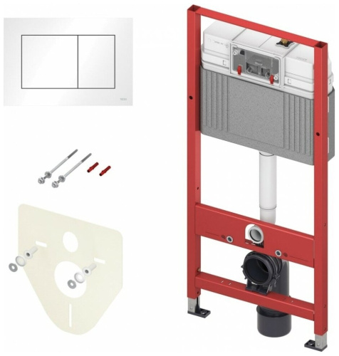 Инсталляция для подвесного унитаза TECEbase 2.0 с кнопкой TECENow белая  комплект 4 в 1 TECE