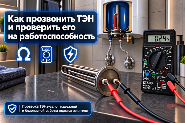 Как прозвонить ТЭН и проверить его на работоспособность