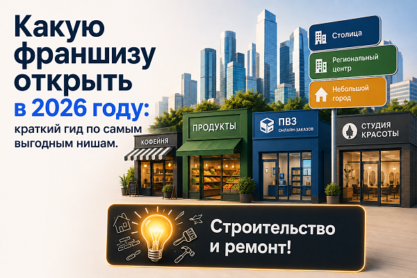 Какую франшизу открыть в 2026 году: краткий гид по самым выгодным нишам