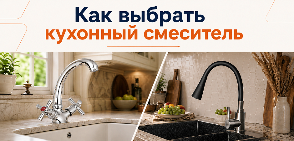 Как выбрать кухонный смеситель: простой гайд для тех, кто не хочет ошибиться