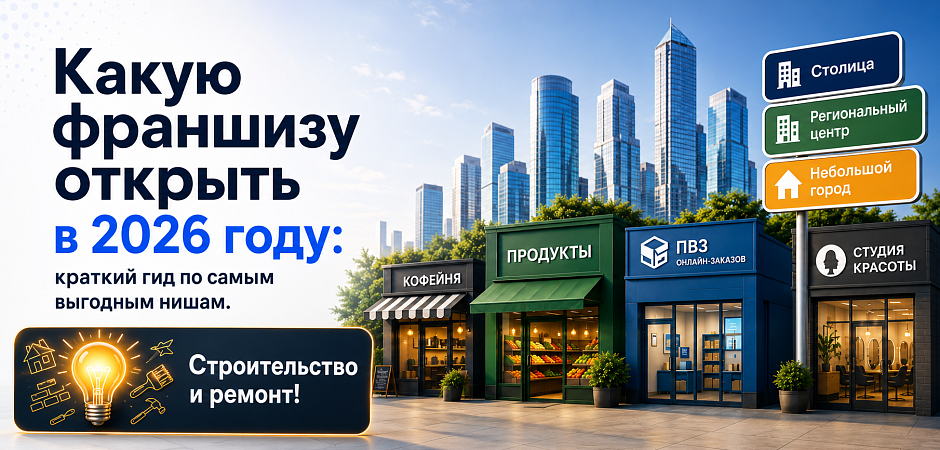 Какую франшизу открыть в 2026 году: краткий гид по самым выгодным нишам