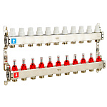 Коллектор в сборе нерж, 12 выходов, с расходомерами RTP