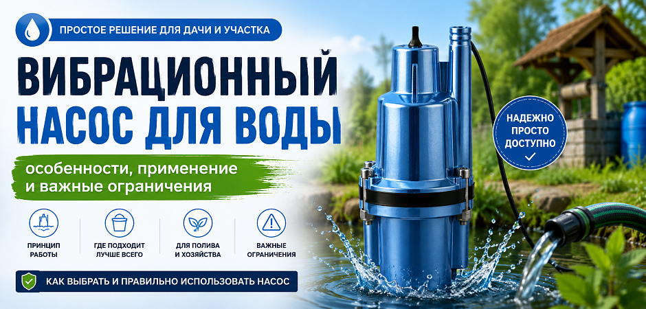 Вибрационный насос для воды: особенности, применение и важные ограничения