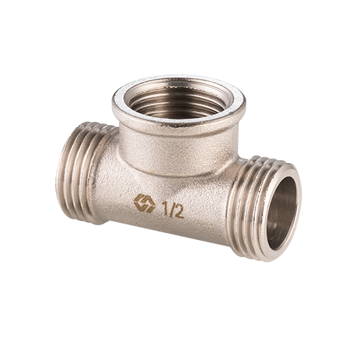 Тройник латунный переходной НР/ВР/НР 1/2" MVI Тройник латунный переходной НР/ВР/НР 1/2" MVI