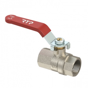 Кран шаровый латунный  ВР/ВР  1/2" PN25 ручка сталь RTP /80/10 шт.уп./ Кран шаровый латунный  ВР/ВР  1/2" PN25 ручка сталь RTP /80/10 шт.уп./