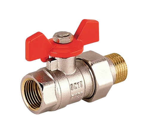 Кран шаровый с американкой ВР/НР  3/4" бабочка RTP /50/1 шт.уп./ Кран шаровый с американкой ВР/НР  3/4" бабочка RTP /50/1 шт.уп./