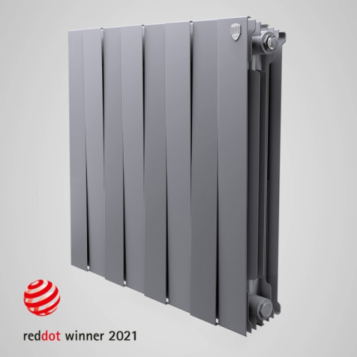 Радиатор биметаллический 500/100 мм  6 секции PianoForte/Silver Satin ROYAL THERMO Радиатор биметаллический 500/100 мм  6 секции PianoForte/Silver Satin ROYAL THERMO