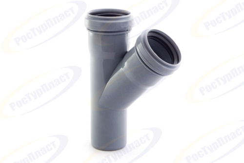 Тройник канализационный  50/50/45° RTP /50 шт.уп/ Тройник канализационный  50/50/45° RTP /50 шт.уп/