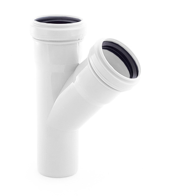 Тройник малошумный   50/50/45° ELITE RTP /20 шт.уп/ Тройник малошумный   50/50/45° ELITE RTP /20 шт.уп/