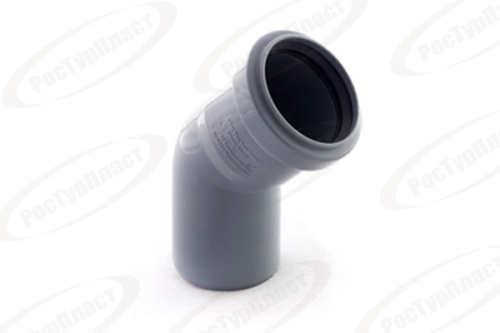 Отвод канализационный  50/45° RTP /120 шт.уп/ Отвод канализационный  50/45° RTP /120 шт.уп/